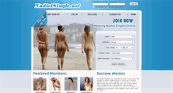 Desktop Screenshot of nudistsingle.net